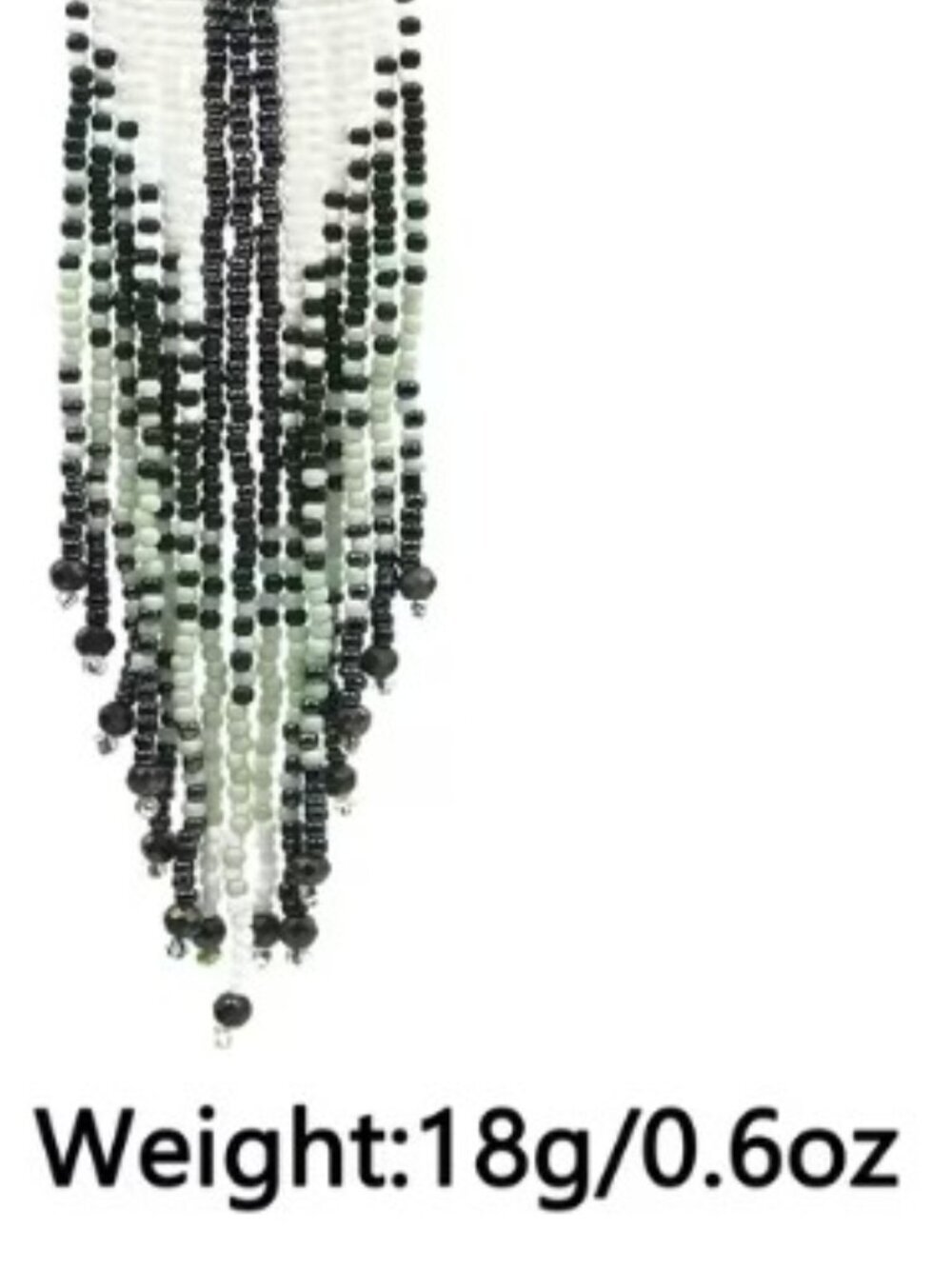 Bohemian Style Beaded Tassel Earrings Handcrafted Glass Seed Bead Dangles Purple - Picture 4 of 7